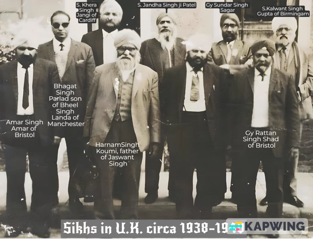 Bhat Sikhs in UK 1938-40