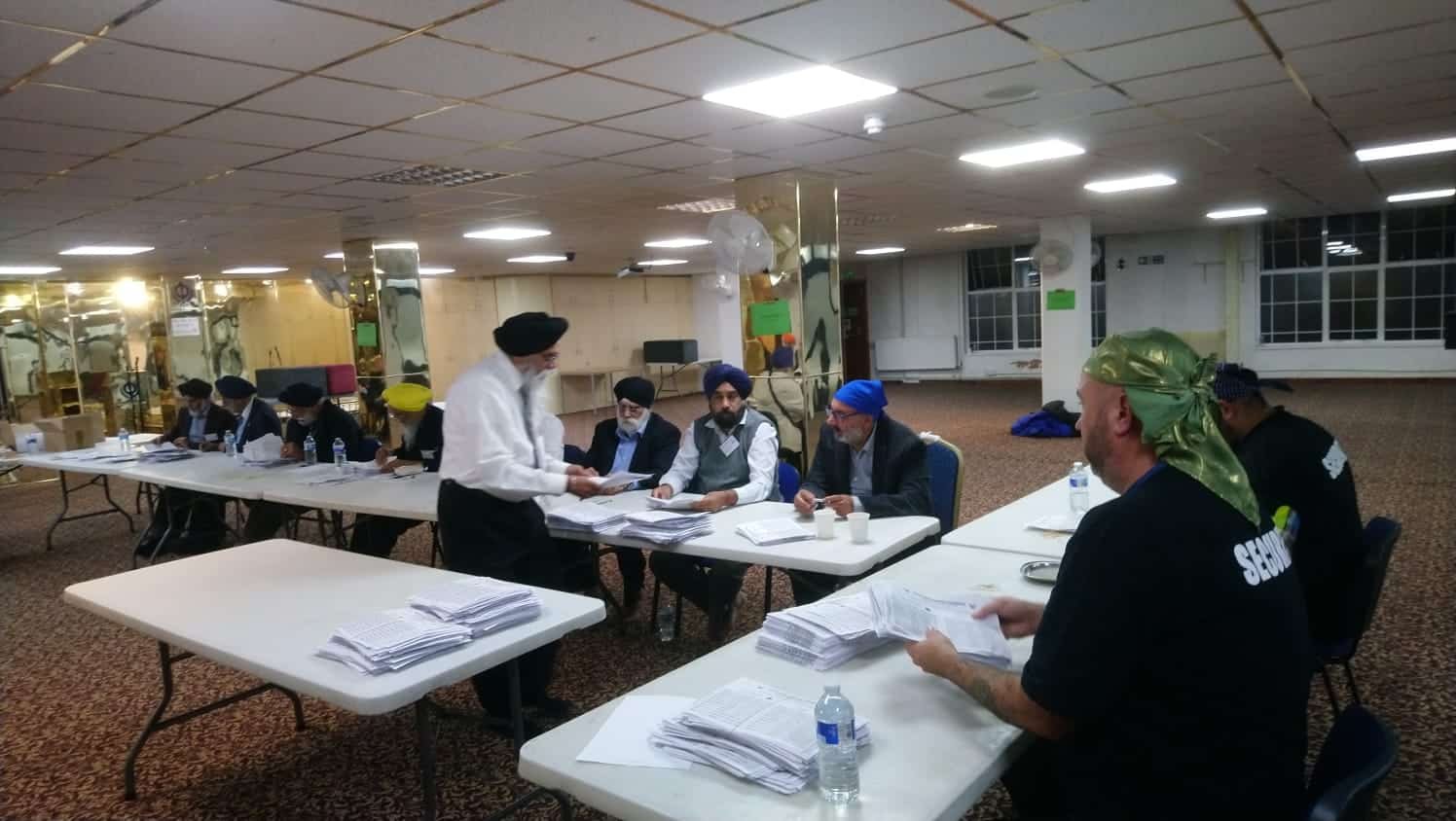 GBSCUK assisting with the election proceedings of Gurdwara Sri Tegh Bahadur Sahib ji